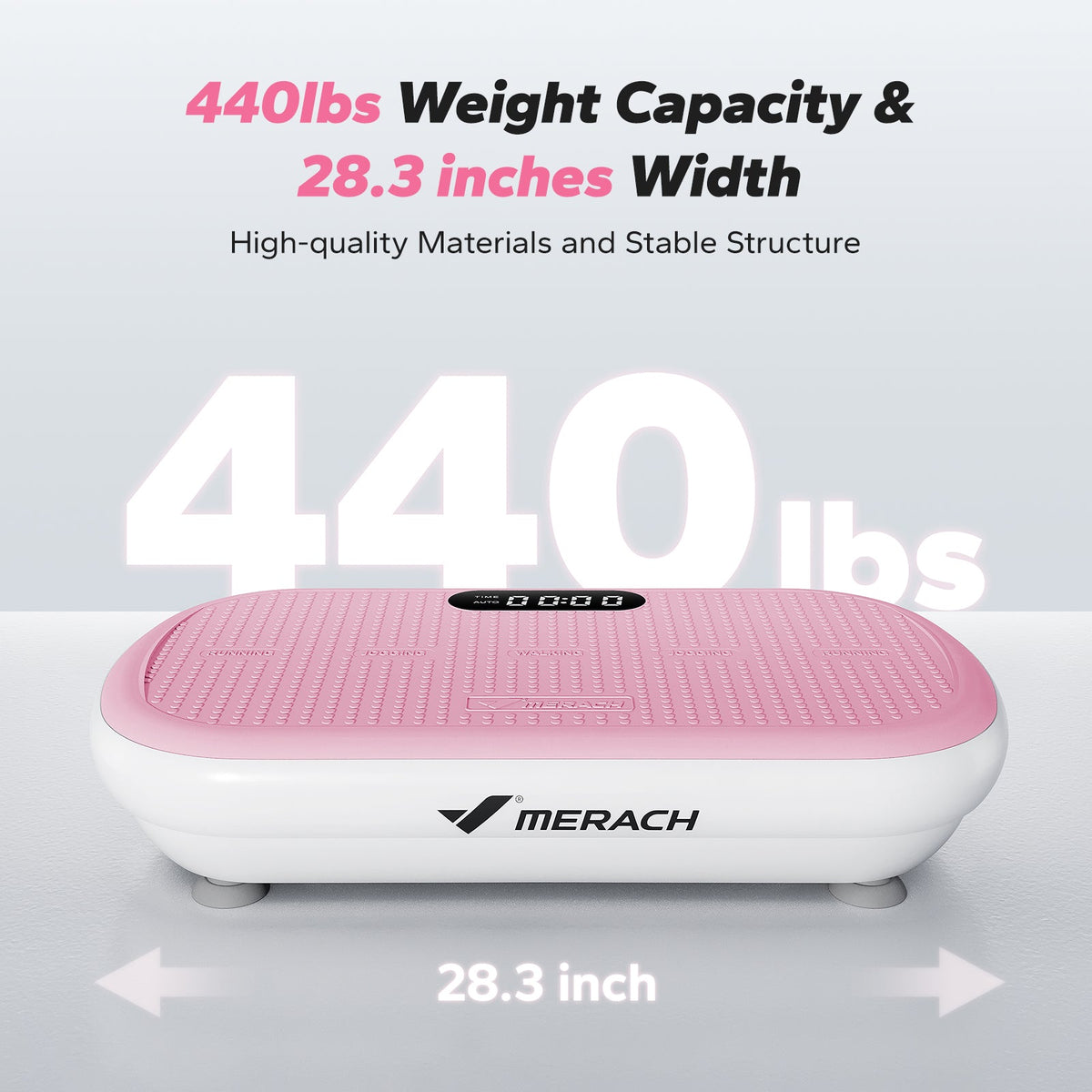 CV40 Curved 440 lbs High-Power Vibration Plate for Weight Loss