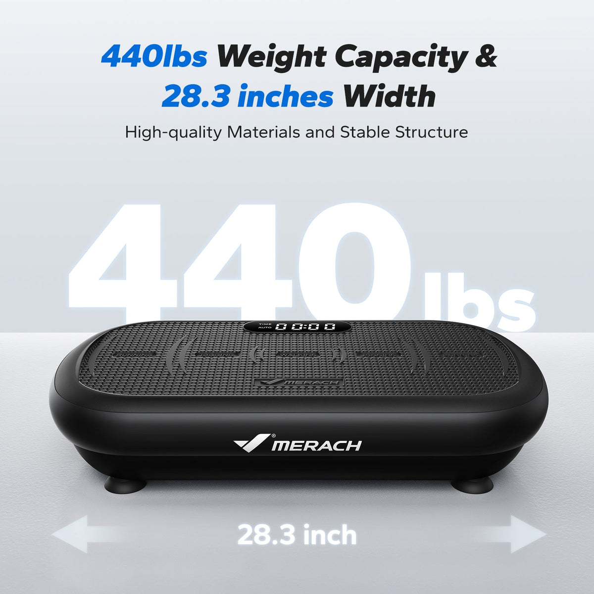 CV40 Curved 440 lbs High-Power Vibration Plate for Weight Loss