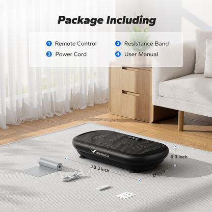 CV40 Curved 440 lbs High-Power Vibration Plate for Weight Loss